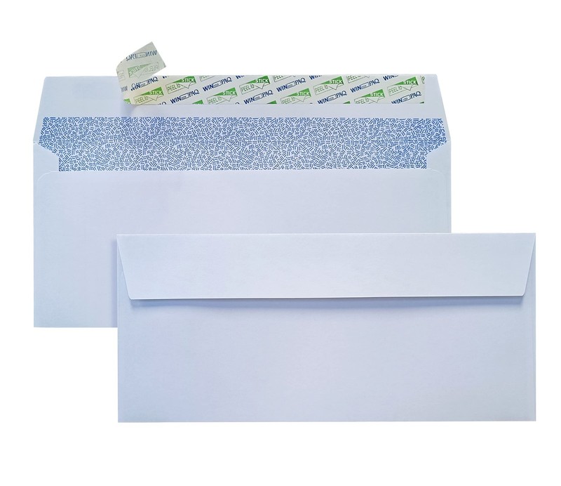 250 PCS WINPAQ 10 Security Peel Seal Envelopes 4-1/8x9-1/2 Inch White gallery