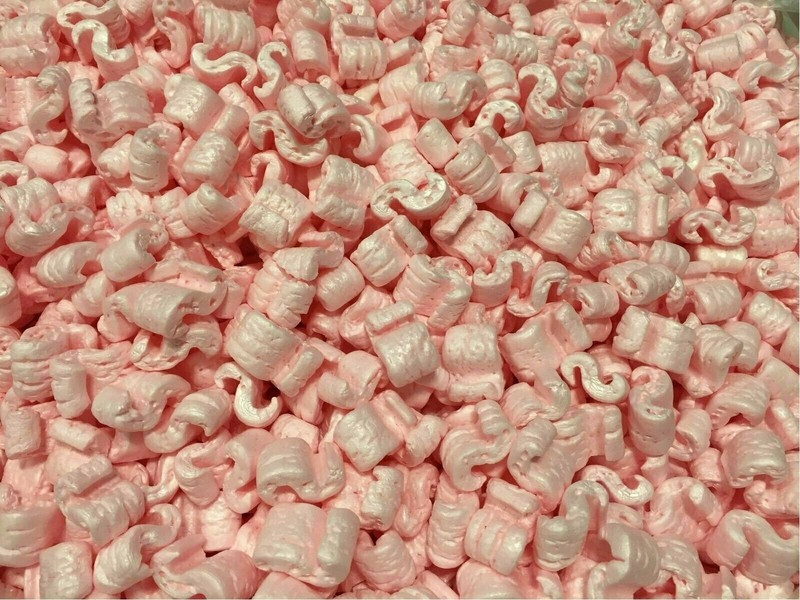Packing Peanuts Shipping Anti Static Loose Fill 60 Gallons 8 Cubic Feet Pink