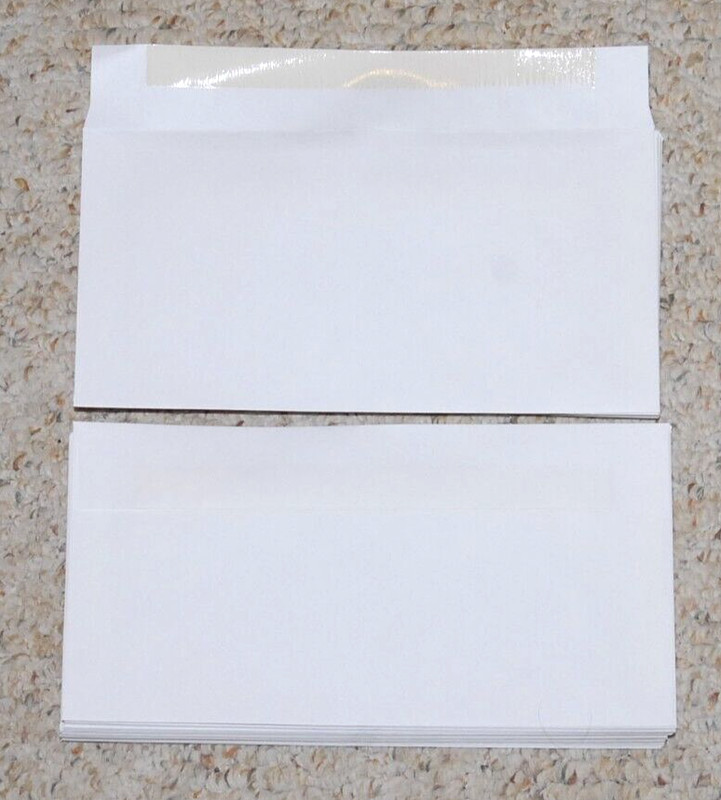 4-1/4″ X 8-1/8″, White, 500 Pack For Slim Line 4″x8″ Photo Greeting Cards