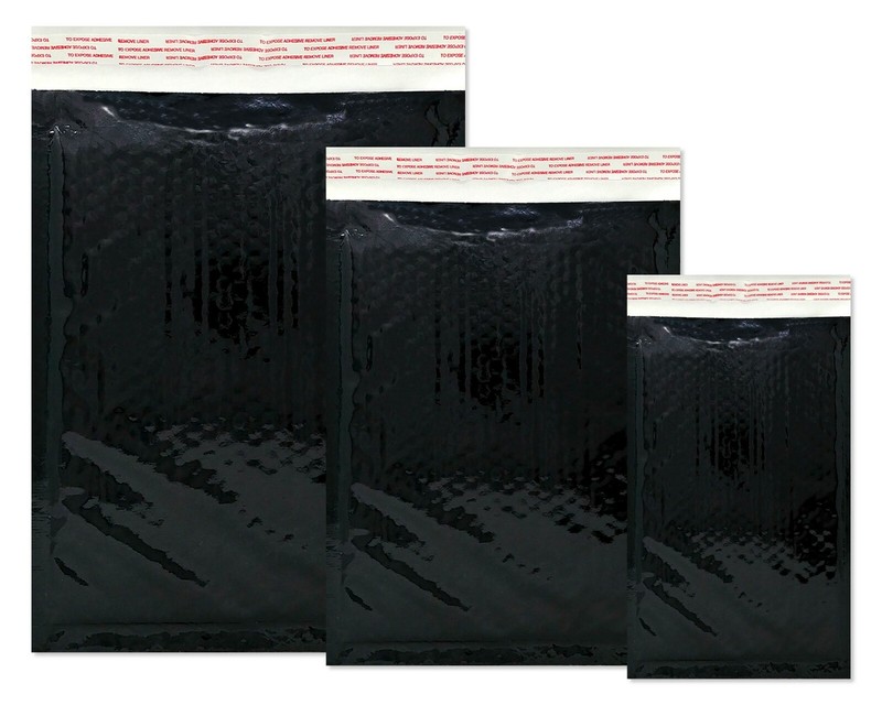 3 Sizes, 4x8, 6X10, 8X12 Assorted Combo Pack Padded Metallic Bubble Mailers Poly gallery