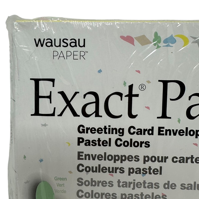 Vintage Y2K Wausau Paper Pastel Greeting Card 60 Envelopes 5.75" x 8.75" 24 lb gallery