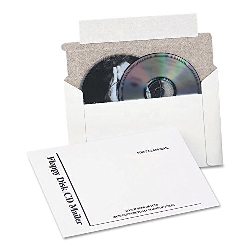 Quality Park CD DVD Media Mailers, 6 x 8-1/2, Flap-Stik Self 6 x White gallery