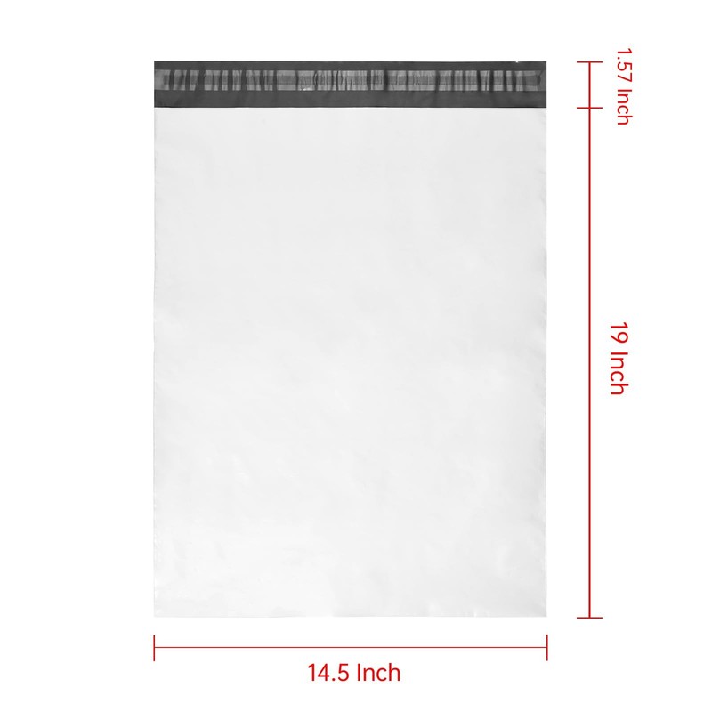 Progo 100 ct 14.5x19 Large Size Self-seal Poly Mailers. Tear-proof, Water-res... gallery