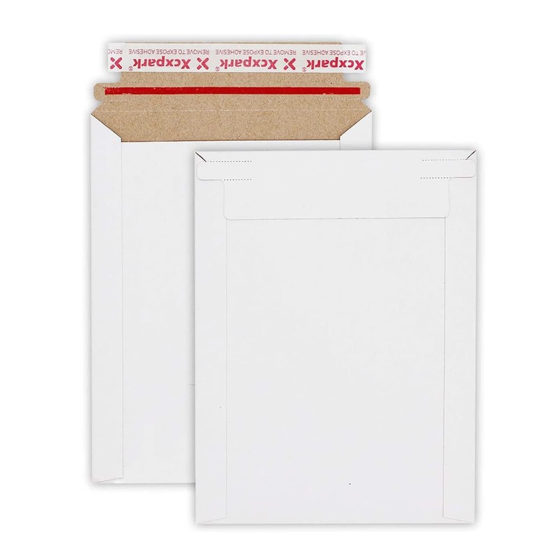 Rigid photo mailers 6.25 x 8.25 self seal 25 pack