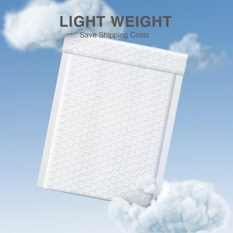 Poly Bubble Mailers 6x10" Padded Envelope Self Seal Mailing Bags 100Pcs White gallery