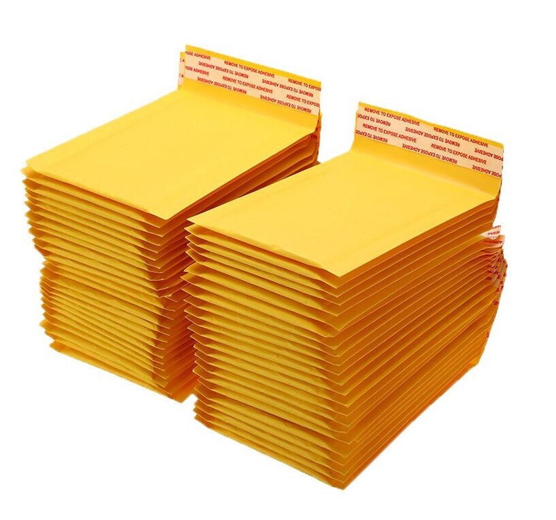 50 Pack #0 6.5×10 inch Kraft Bubble Envelopes Padded Seal Shipping Bag Mailers