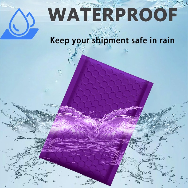 #0 6x10 (6x9 ) Poly Bubble Padded Envelopes Mailers Shipping Bag PURPLE 50 PCS gallery