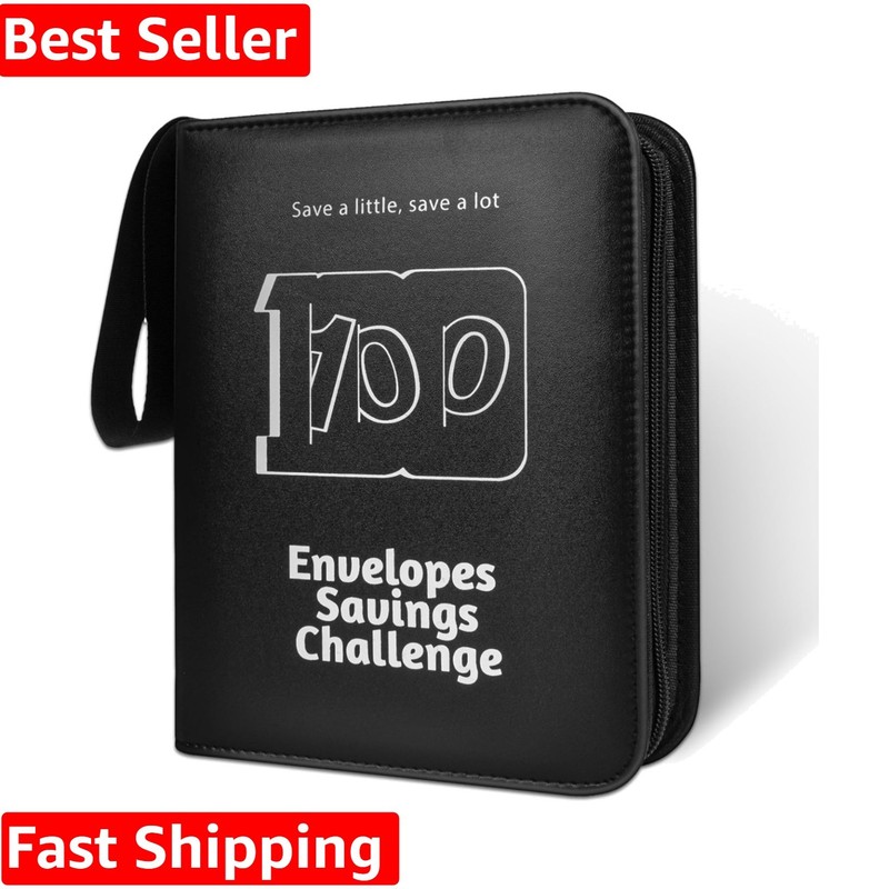 100 Envelope Challenge Binder, 2026 Upgrade 100 Envelopes Money Saving Challe…