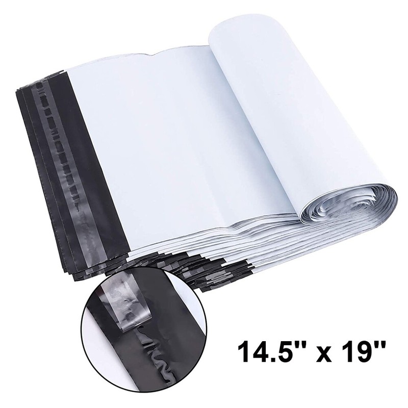 100 14.5” x 19 Poly Mailers Shipping Envelopes Self Sealing Plastic Bags 2.5Mil