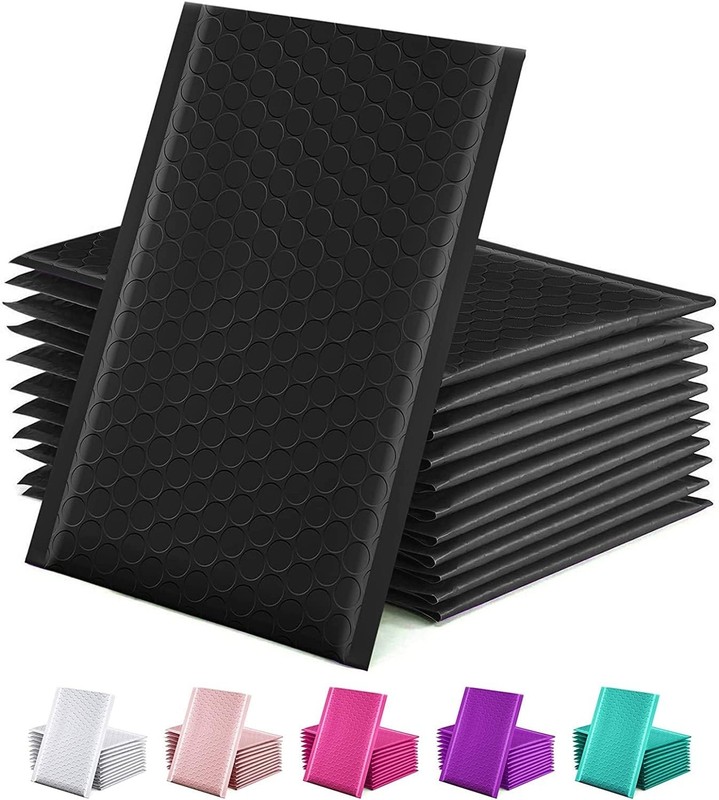 GSSUSA Bubble Mailers 6×10 Inches Black Bubble Mailer 25Pack Usable Size 4×7″…