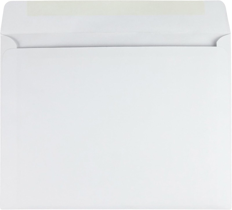 Quality Park Large Format/Catalog Envelopes, 10 x 13, White, 10 x Clear gallery