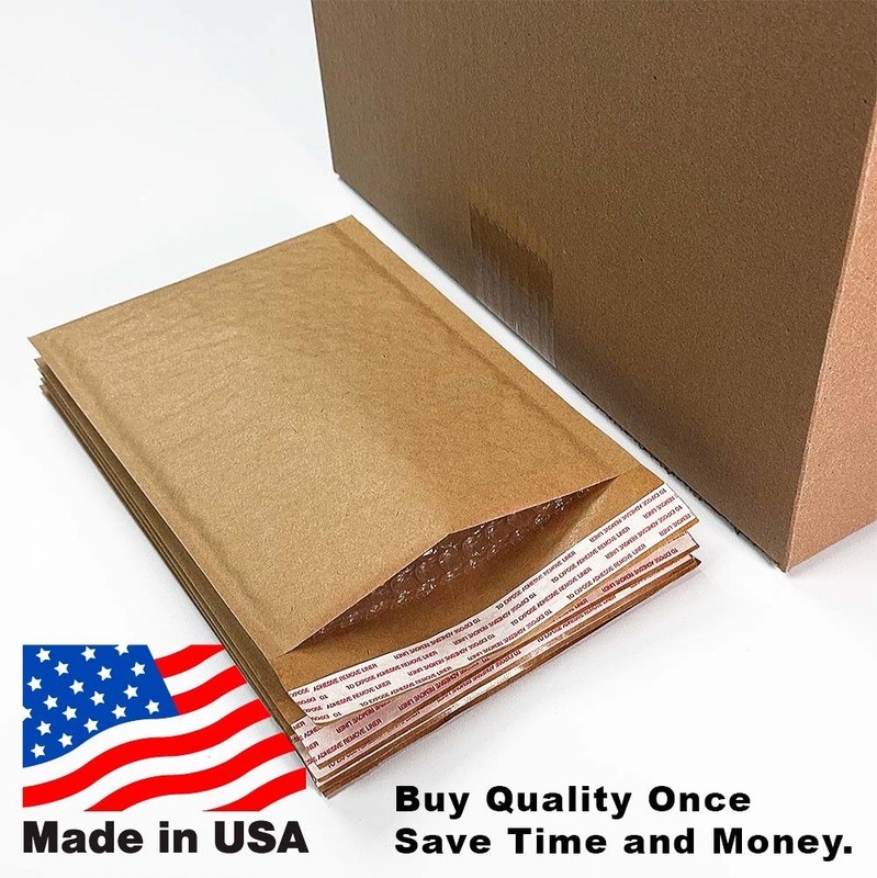 #2 8.5×11 300/CS BROWN KRAFT BUBBLE MAILERS SELF SEAL SAME DAY SHIPPING