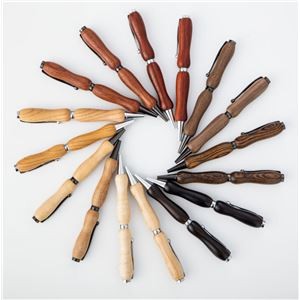 Japanese Handmade Palisander Wood Ballpoint Pen 0.7mm (Cross Type) gallery