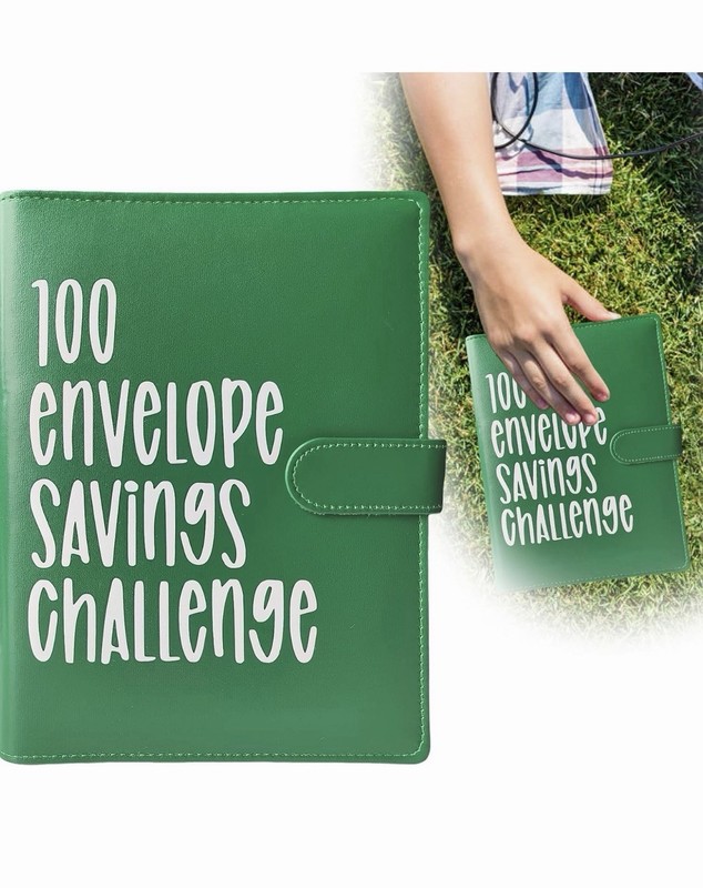 100 Envelopes Money Saving Challenge, 100 Envelope Challenge Binder, Easy Pink