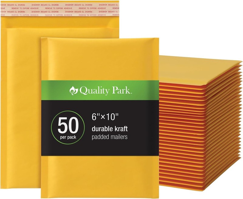 Quality Park Bubble Mailers 6×9 Shipping Envelopes 50 Box