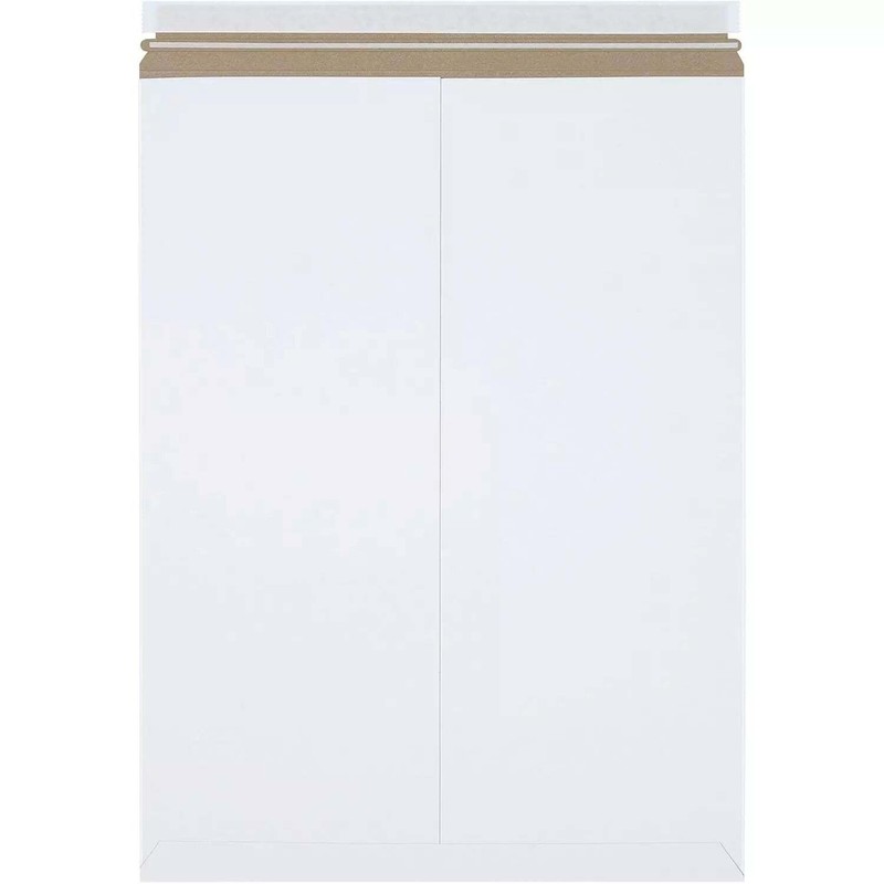 U-Line Self-Seal StayFlat Mailers, 20 X 27, White, 50/Case