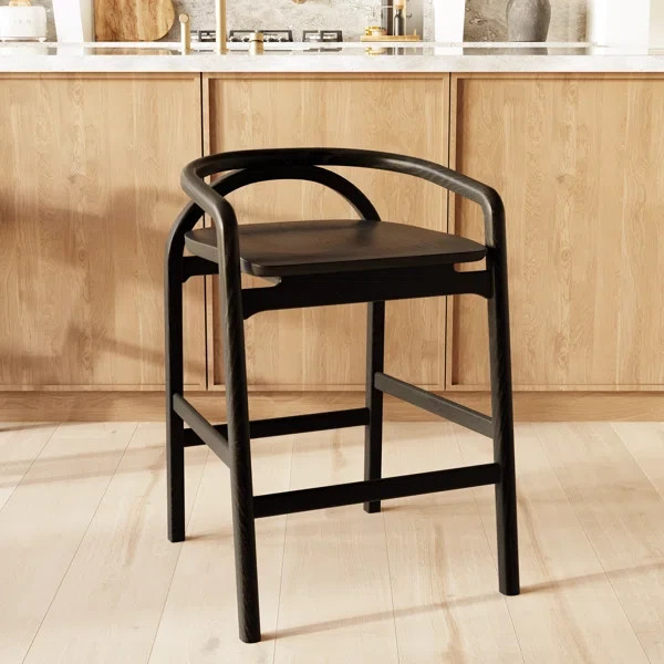 Poly and Bark Yokohama Solid Wood Counter Stool