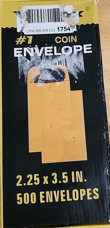 ValBox #1 Coin Envelopes 2.25x 3.5 Small Parts 2.25×3.5 Inches Brown