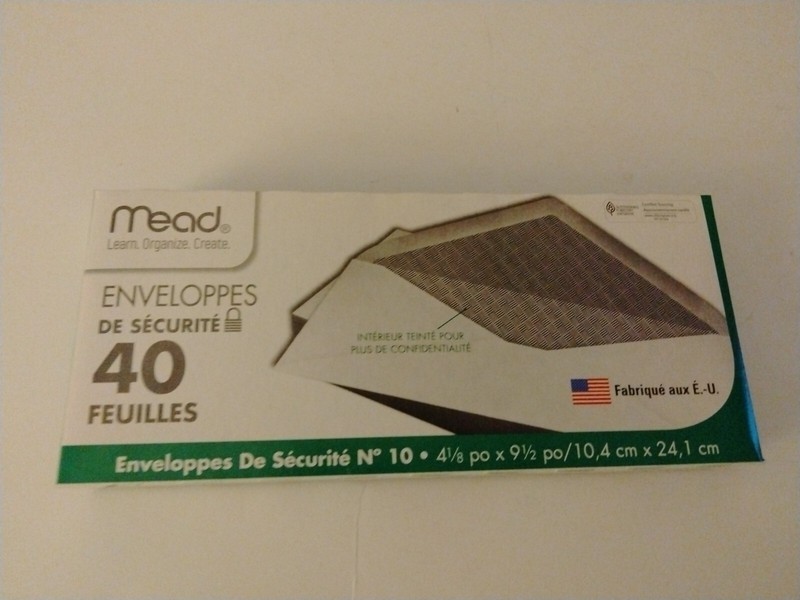 40 Security Envelopes White Letter Mailing Shipping, Confidential 4-1/8”x 9-1/2”