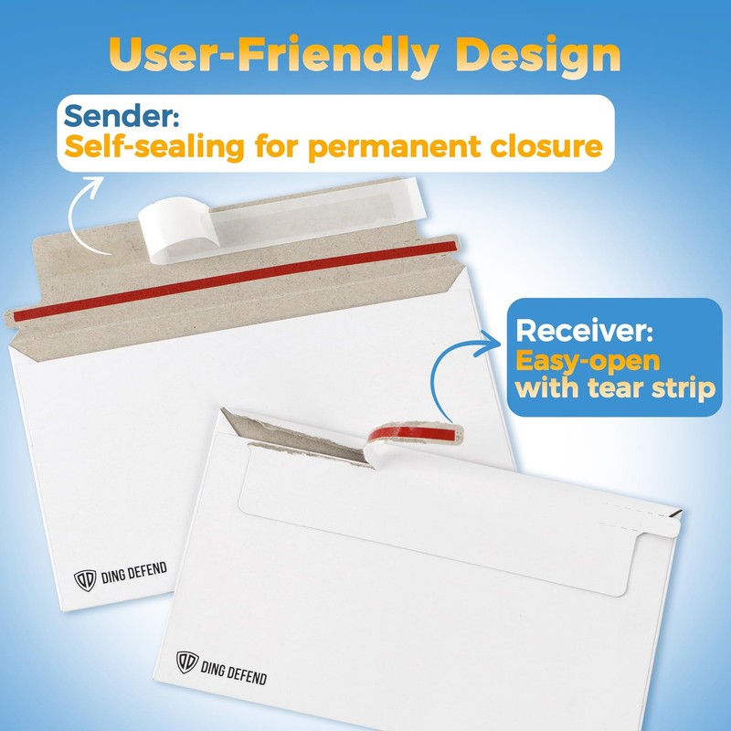 110-Pack Card Shipping Envelopes - 7 x 4.35 Inches Trading Cards Self-Adhesiv... gallery