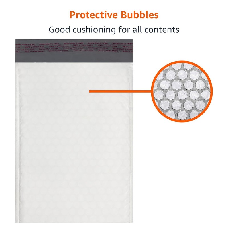 Water-Resistant Self-Seal Mailers, 10.5" x 16", 100-Pack - Perfect for Shipping gallery