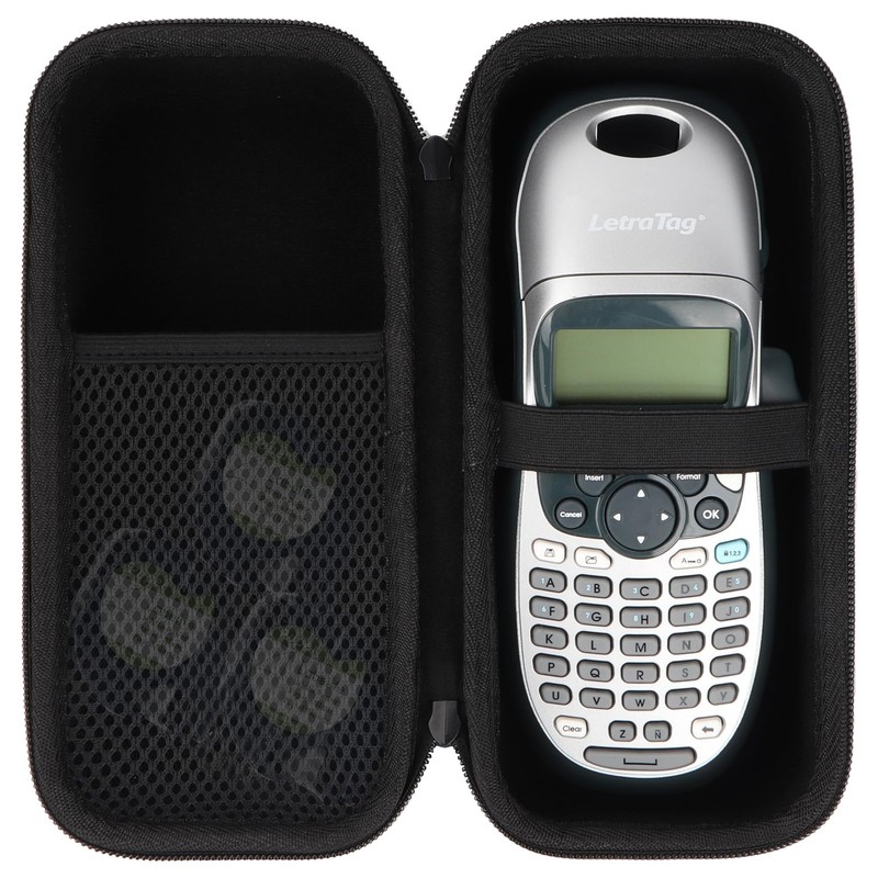 Lebakort Storage Case Compatible with DYMO for LetraTag 100H, Black
