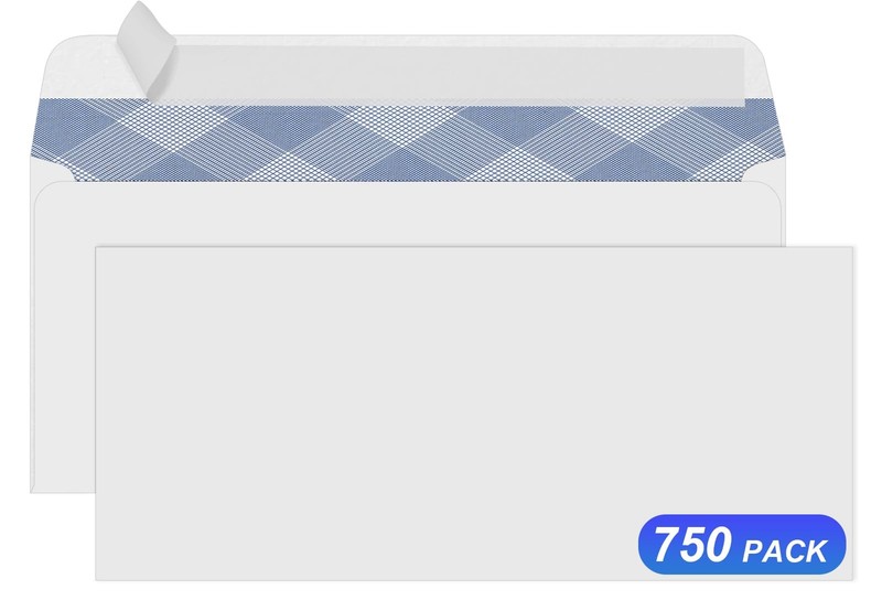 750#10 Security Envelopes, Self Seal Windowless Envelopes, Security Tint Patt…
