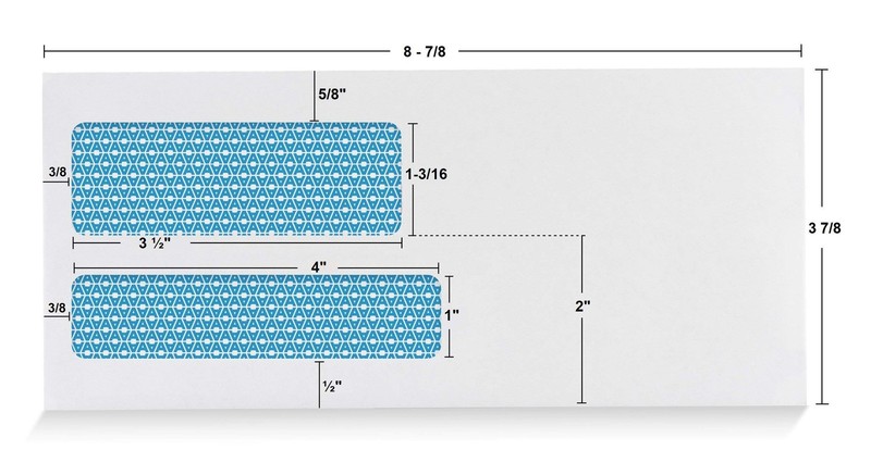 500#9 Double Window SELF Seal Security Envelopes - for Invoices, Statements & Do gallery