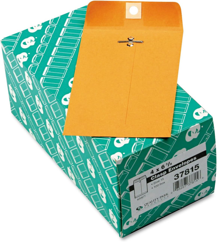 4 x 6-3/8 Clasp Envelopes with Gummed Closure for Secure Storage