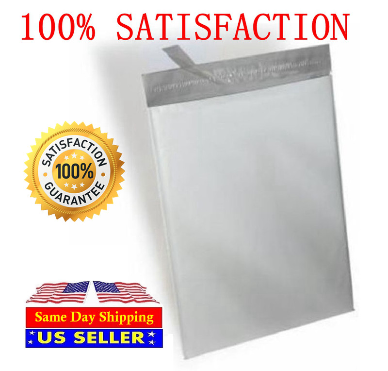 1000 Combo 500 10X13 & 500 12X15.5 White Poly Mailer Self Sealing Shipping Bags