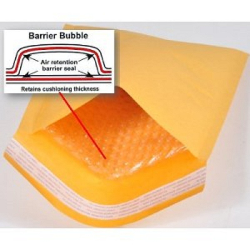 SuperPackage® 5000 #000 4 X 7 Kraft Bubble Mailers Padded Envelopes gallery
