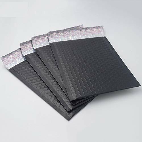 200 #2 Matte Metallic Black Poly Bubble Mailers 8.5x12 (Inner 8.5x11) gallery