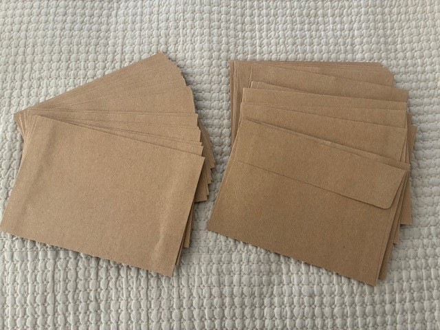 50 Pack Kraft Envelopes 4 X 6 Inch Brown Envelopes,