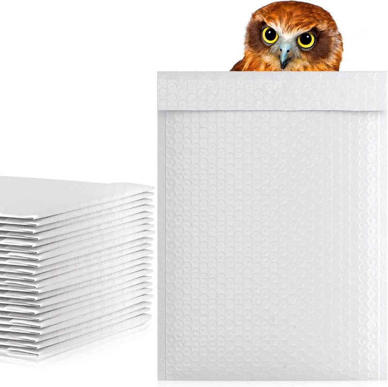 Self Seal White Bubble Mailers 300 Pack 9.5 x 13.5 Padded Mailers