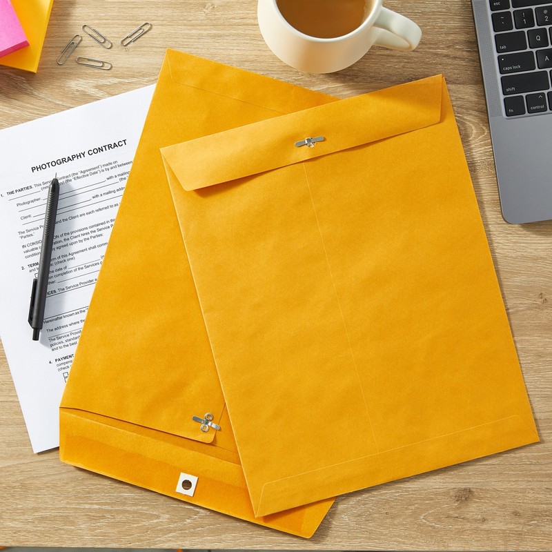 Pen+Gear Kraft Clasp Envelopes, 10 in x 13 in, 25 Count,Clasp Envelopes gallery