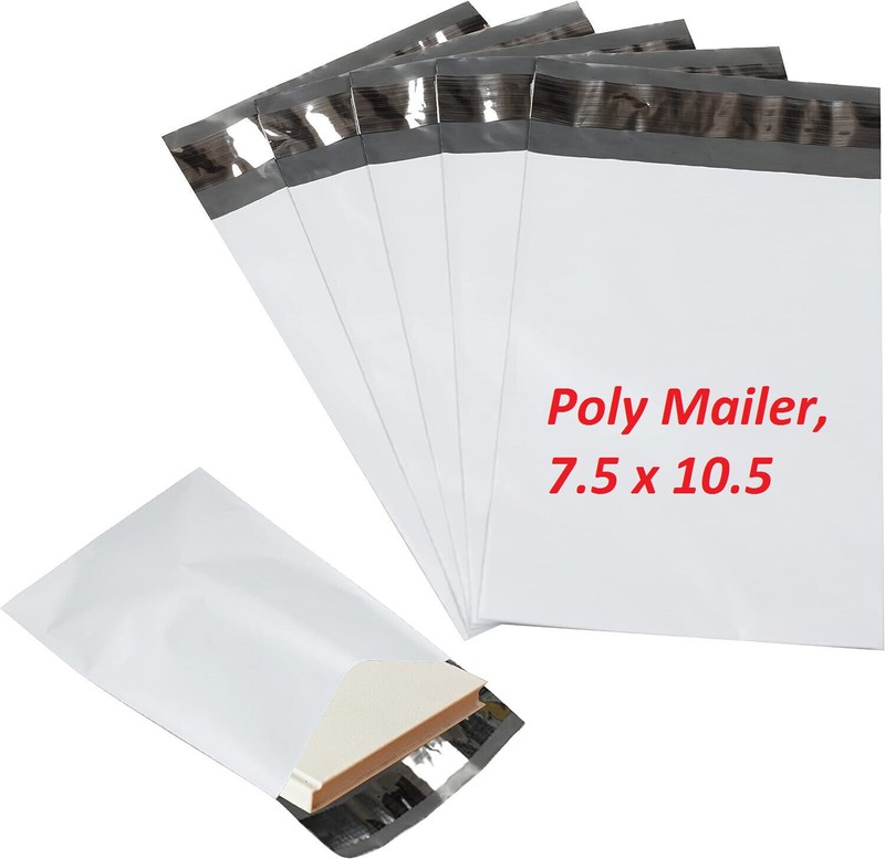200 Pack 7.5″x10.5″ White Poly Mailers Shipping Bags Envelopes Packaging Bag