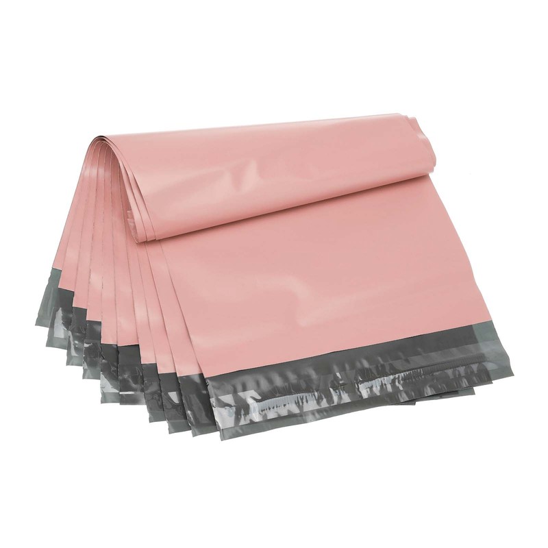 10.5x7.5 Inch Poly Mailers, 100 Pcs Shipping Bags for Clothing Pink