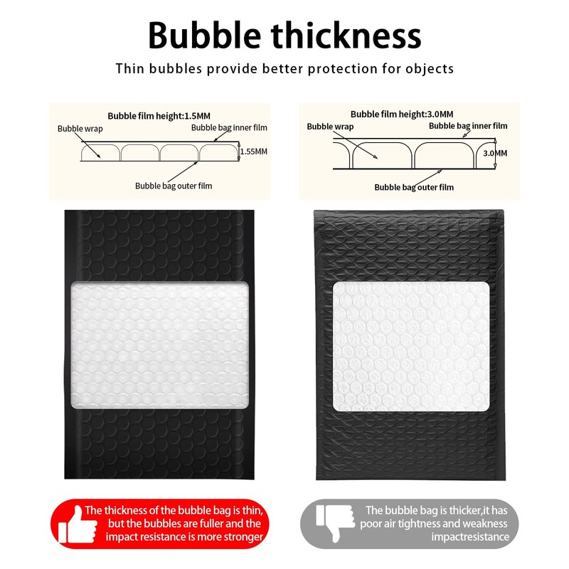 Bubble Mailers, 6x9 Inch Poly Padded Bubble Mailers Pack of 50 Bubble Envelop... gallery