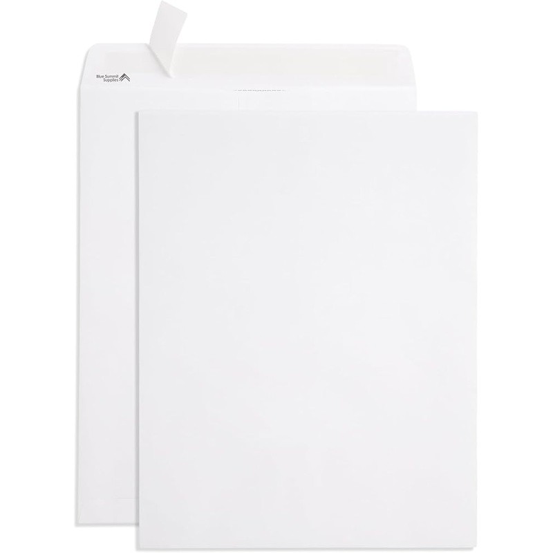 Self-Seal Envelopes Pack of 50 Durable White Wove Mailers Documents Marketing US