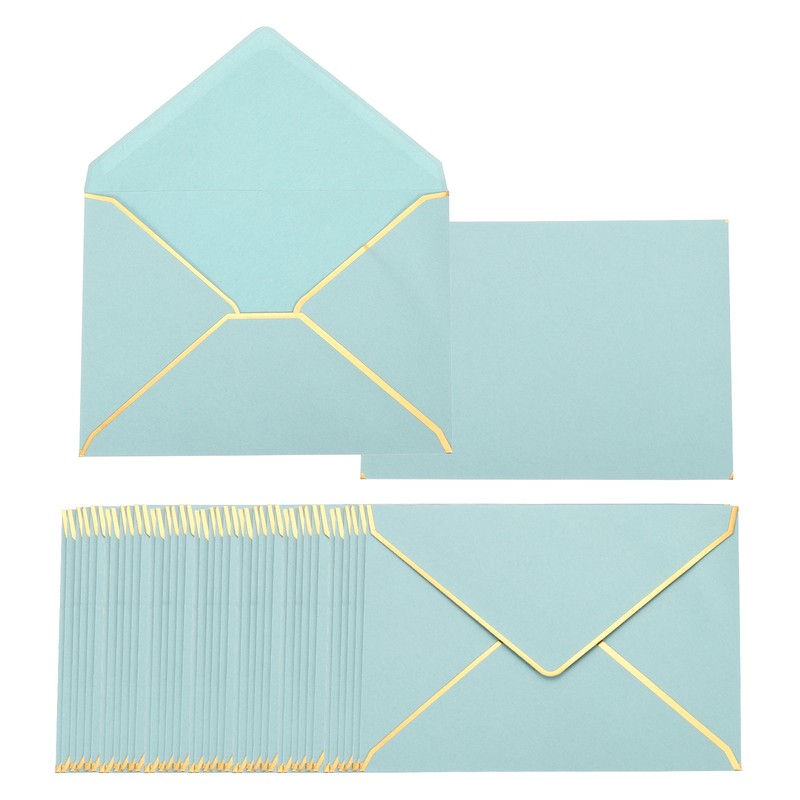 100 Pack A7 Envelopes for Office, Wedding Gift Cards, Invitations (Green)