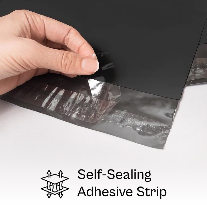 6x9 Black Poly Mailers Envelopes Shipping Bag Self Seal Plastic Poly Bags 168000 gallery