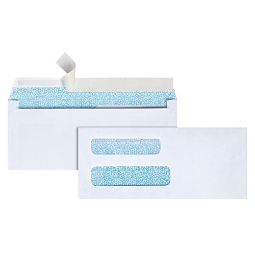OFFICE DEPOT DOUBLE-WINDOW ENVELOPES #8 5/8"W X 8 5/8"H, 679-347 - WHITE gallery
