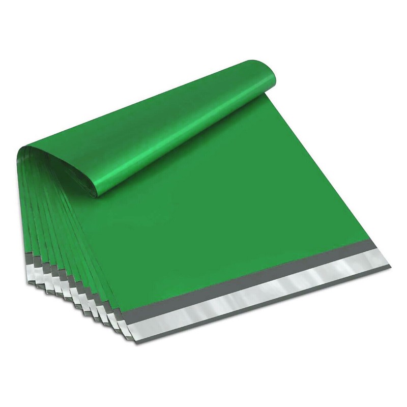 500 Pcs 12″ x 15.5″ Green Poly Mailers 2 Mil Shipping Envelopes Mailing Bags