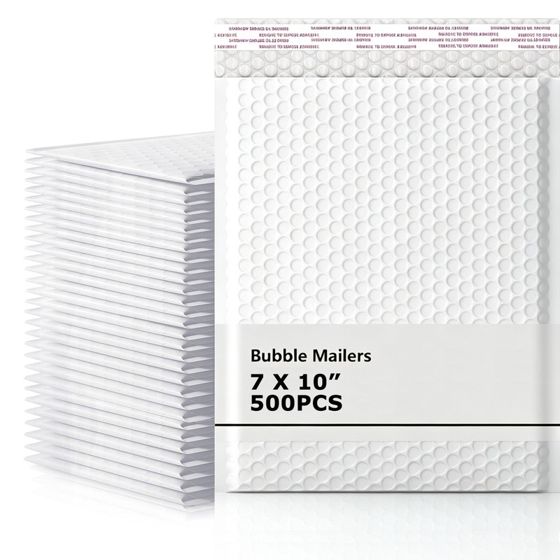 500pcs 7″x10” Poly Bubble Mailers Shipping Mailing Padded Bubble Envelopes Bags