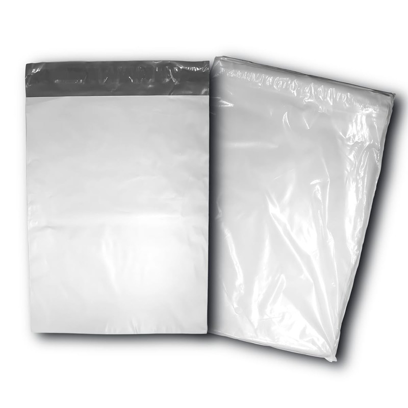 100 PCS Poly Bag Envelopes 9.5×12 Inch Matte White Self Seal Shipping Mailers
