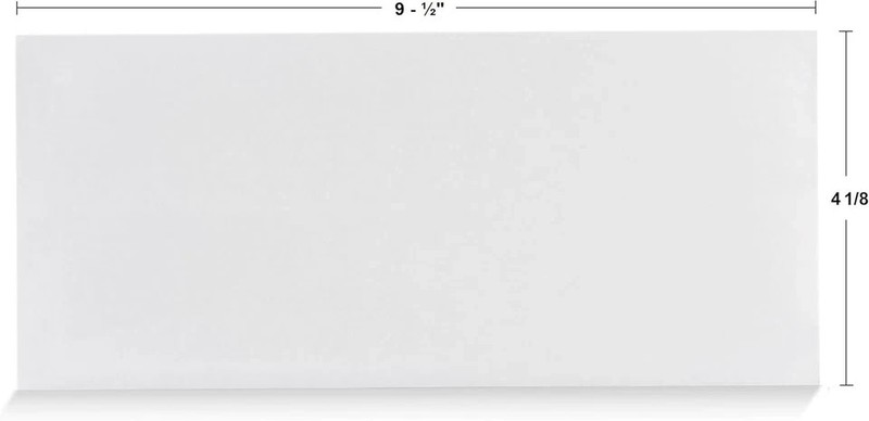 #10 Security Self Seal Envelopes – 100 Qty |No Window, Enveguard, 4⅛ X 9½", Whit gallery