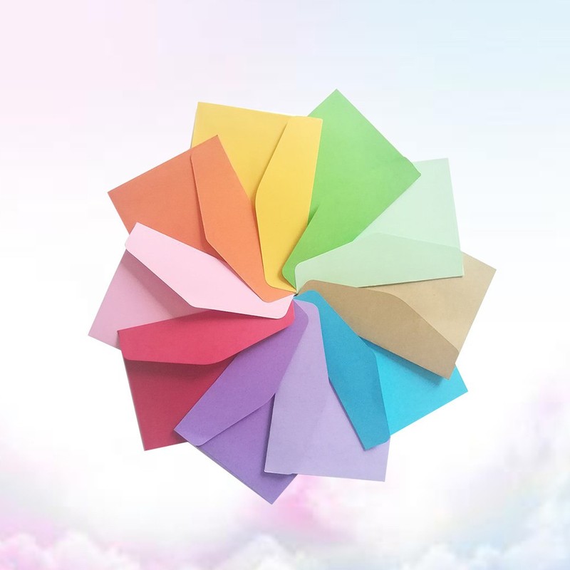60 Pcs Envelopes for Greeting Cards Small Colorful Colored Colourful gallery