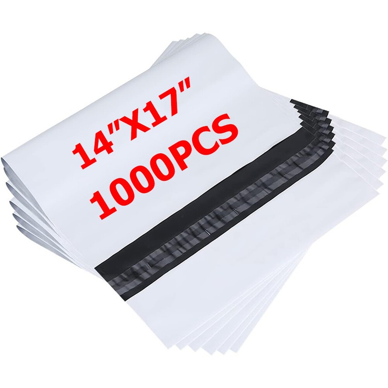 1000 14×17 Poly Mailers 2.5Mil Plastic Envelopes Shipping Mailing Bags Self Seal