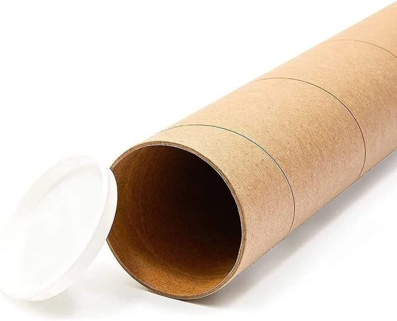 50 - 2" x 26" Round Cardboard Shipping Mailing Tube Tubes With End Caps gallery