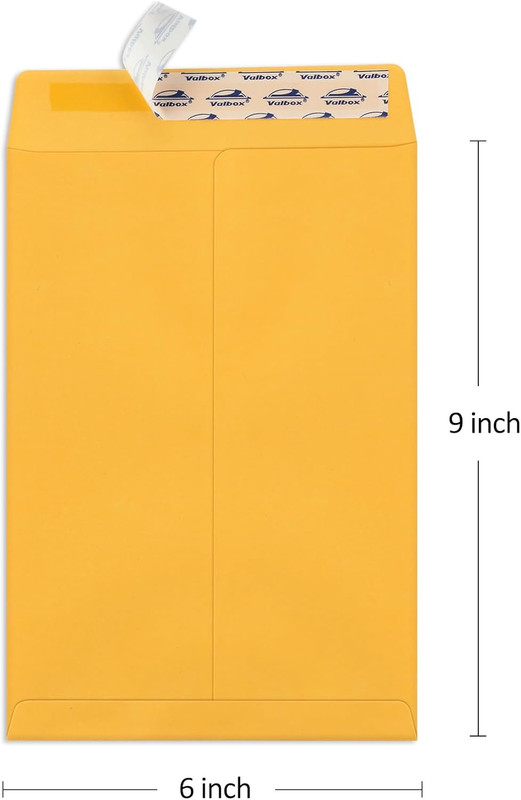 6X9 Self Seal Catalog Security Envelopes 250 Count Small Brown Kraft Envelopes f gallery
